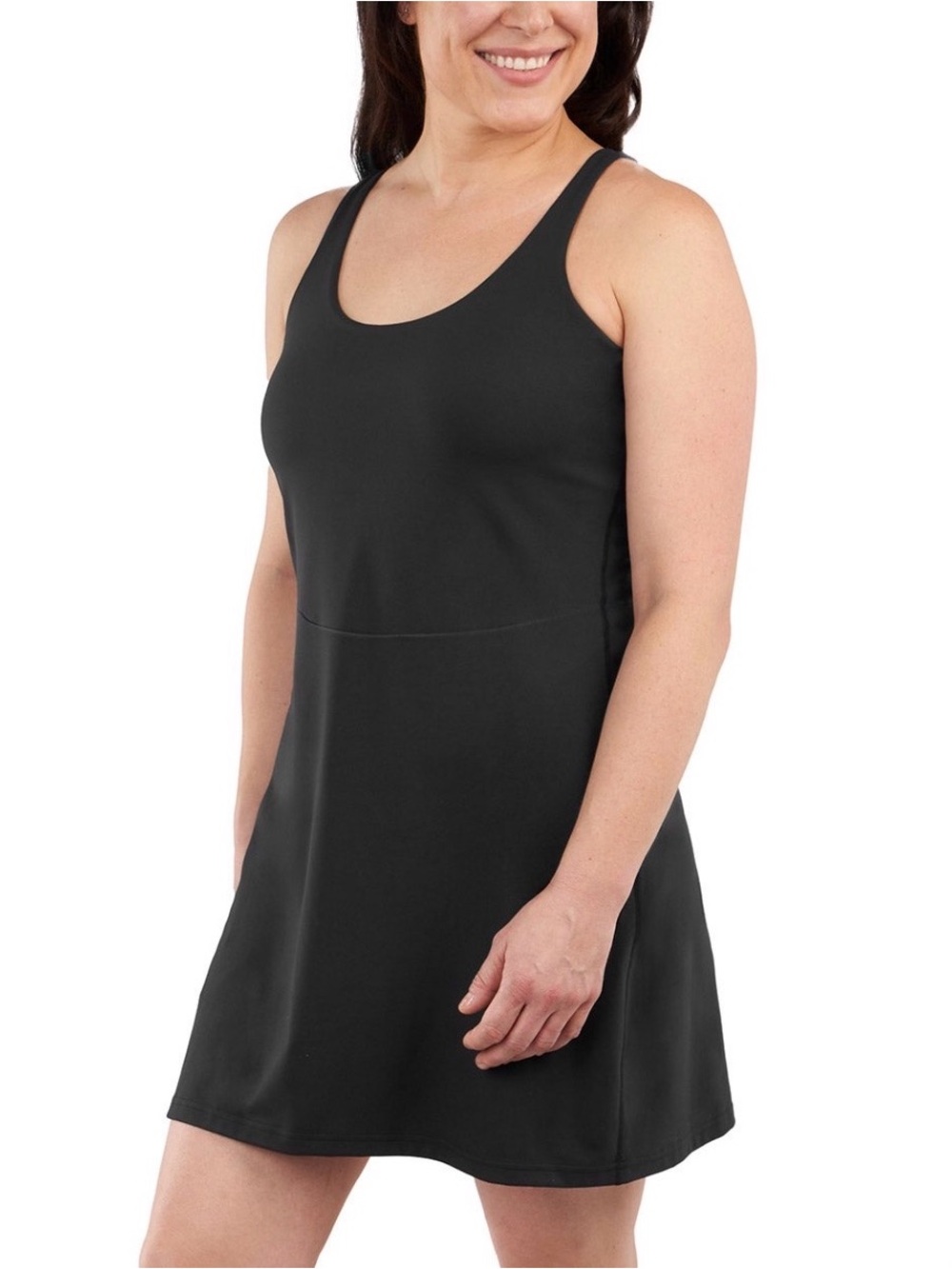 Elle Sport Small Athleisure Active Tank Dress with Shorts Pickleball Tennis Gym